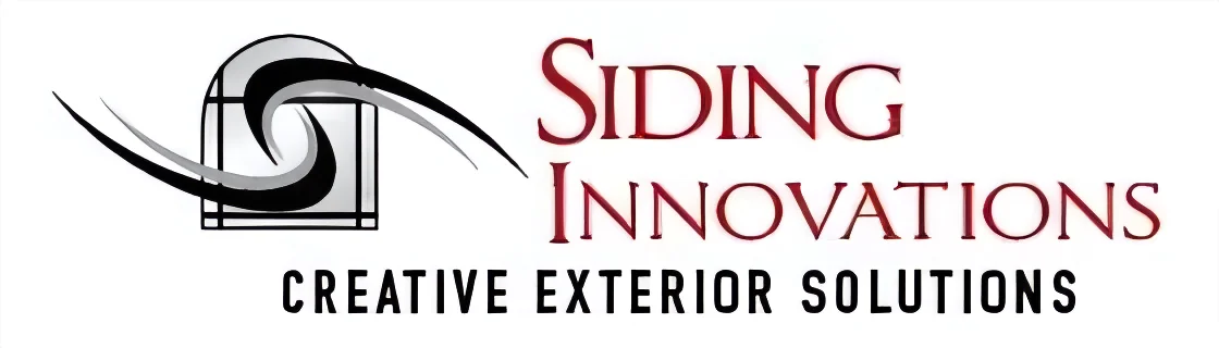 Siding Innovations Creative Exterior Solutions logo with stylized shell design